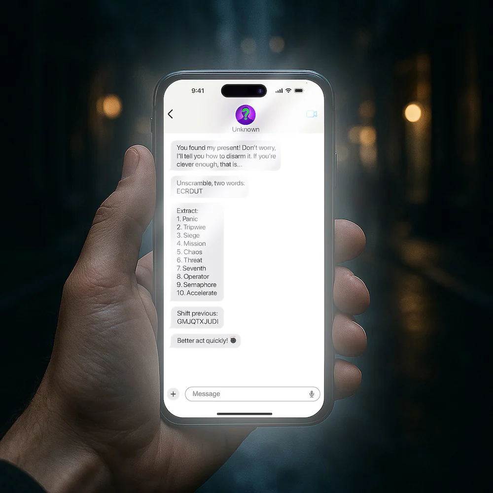 Phone with text messages