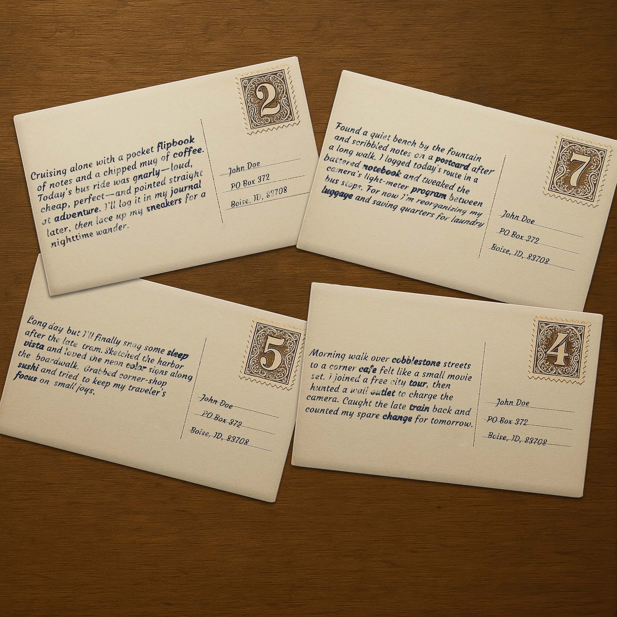 Four postcards from past heists